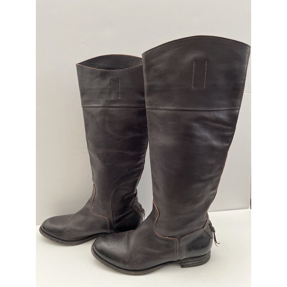 n.d.c Women’s Brown Leather Gerda Hand Made Riding Boots Size US 8
